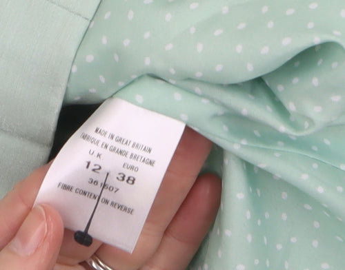 Minuet Women’s Mint Green Blazer UK 12 3/4 Sleeve Classic Formal Jacket