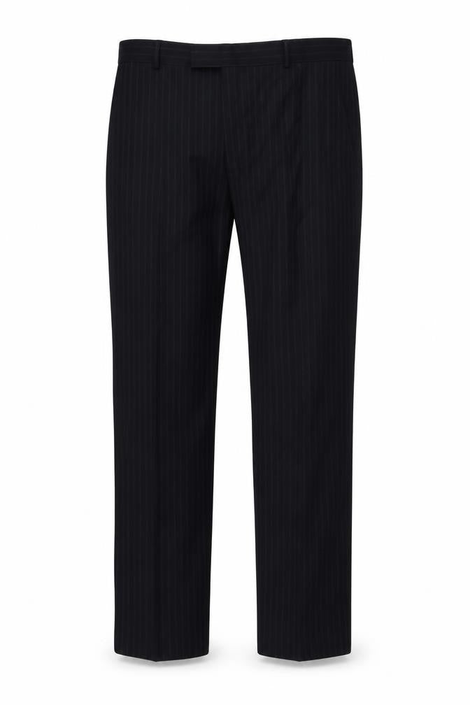 Austin Reed Men’s Black Pinstripe Wool Dress Pants 38R Regular Fit