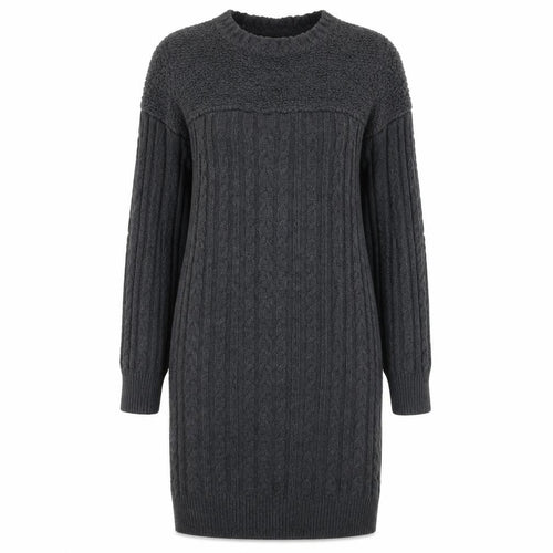 Paraphrase Women’s Grey Wool Blend Long Sleeve Jumper Dress Size 12