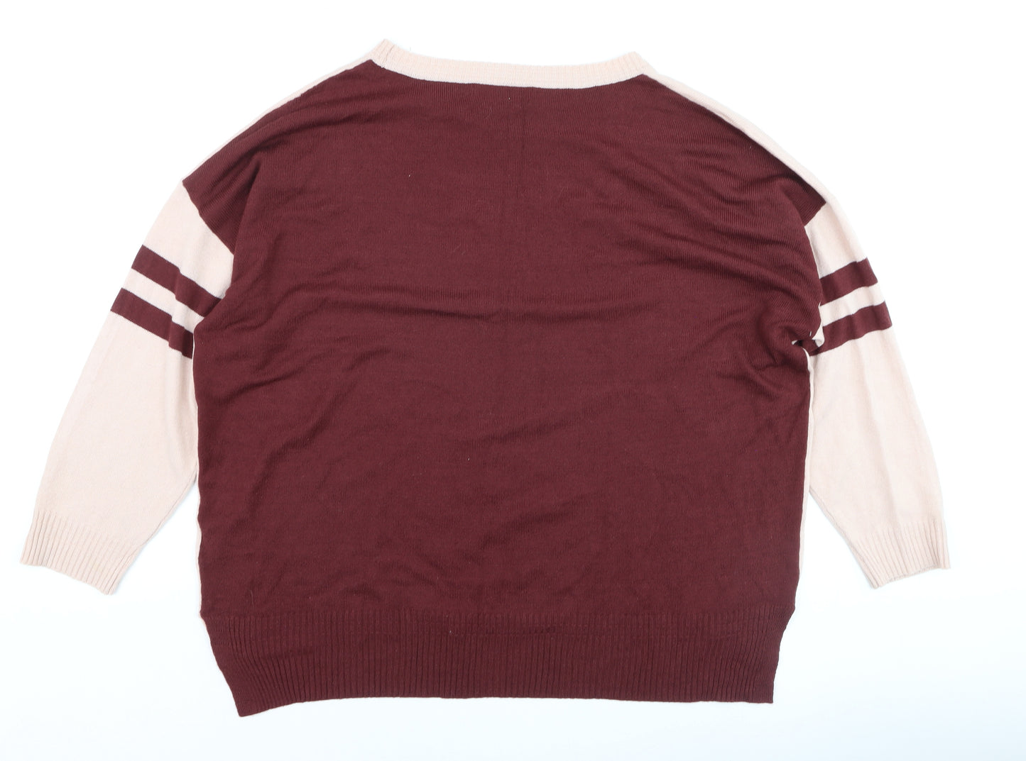 Next Women's Multicoloured XL Crew Neck Knit Pullover Jumper
