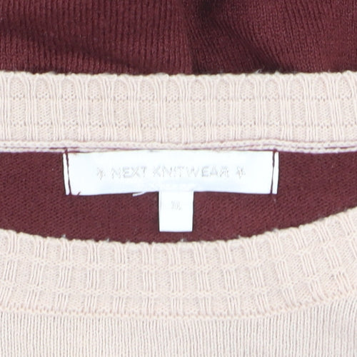 Next Women's Multicoloured XL Crew Neck Knit Pullover Jumper