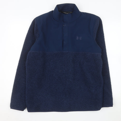 Under Armour Mens Blue Fleece Pullover Sweatshirt Size L