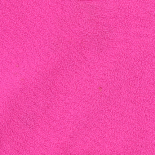 Peter Storm Girls Pink Fleece 1/2 Zip Pullover Sweatshirt 7-8 Years