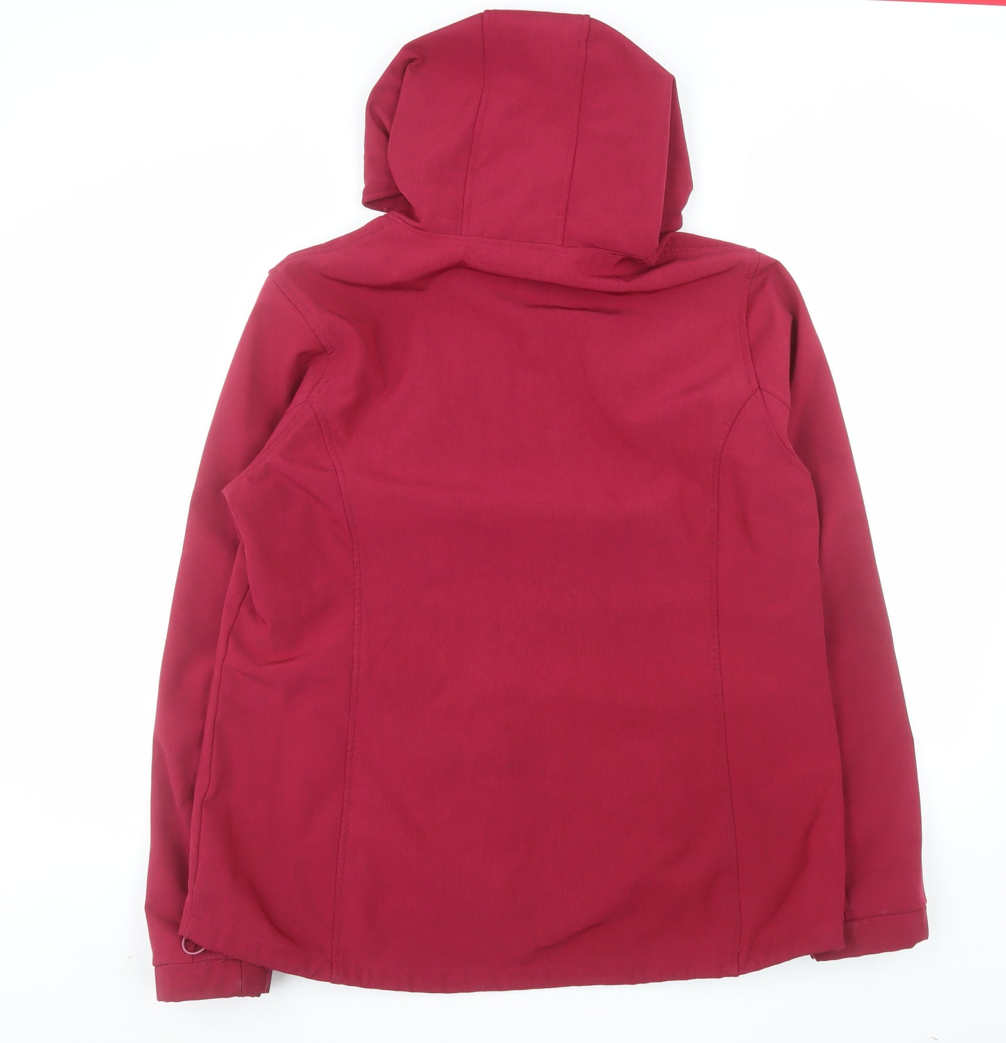 Mountain Warehouse Womens Red Softshell Hooded Jacket Size 18