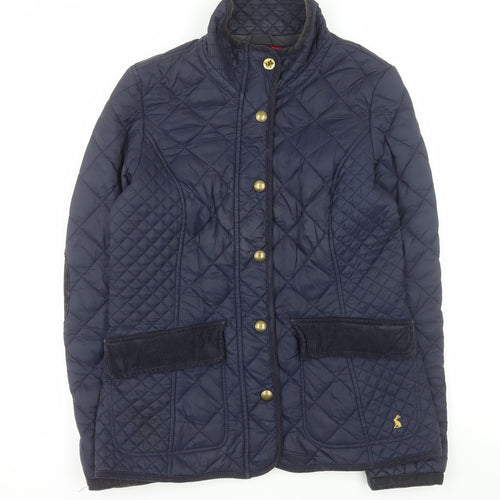 Joules Women’s Blue Quilted Mid-Length Jacket Size 10