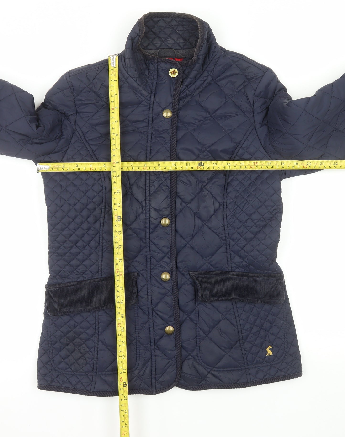 Joules Women’s Blue Quilted Mid-Length Jacket Size 10