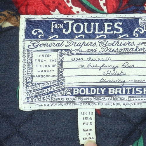 Joules Women’s Blue Quilted Mid-Length Jacket Size 10