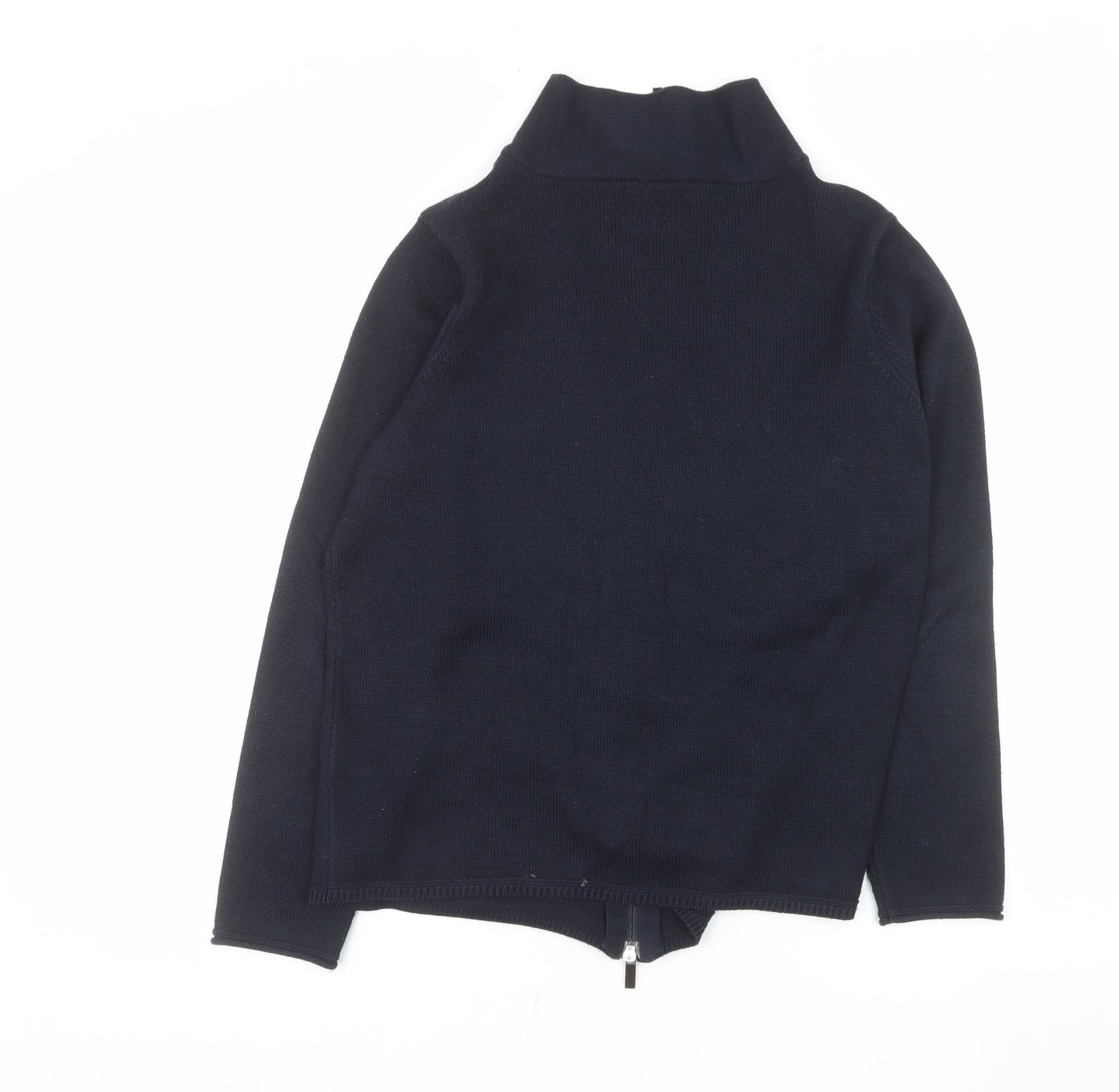 Olsen Women's Navy Cotton Acrylic Full Zip Jacket UK 14