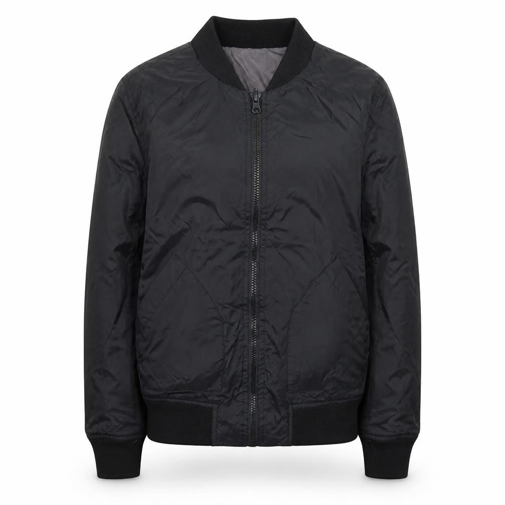Very Girls Black Bomber Jacket 12 Years Lined Full Zip Casual Outerwear