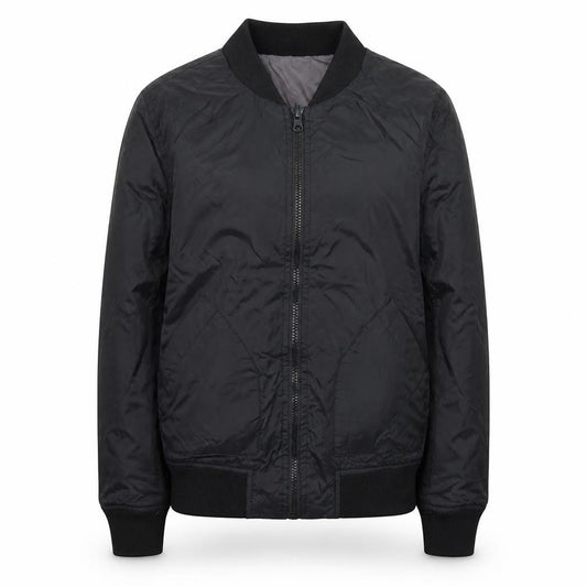 Very Girls Black Bomber Jacket 12 Years Lined Full Zip Casual Outerwear