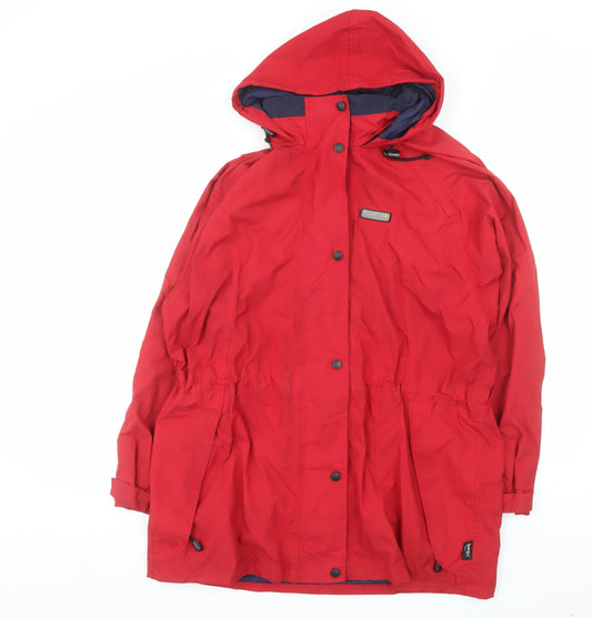 Regatta Women’s Red Waterproof Hooded Parka Jacket Size 14