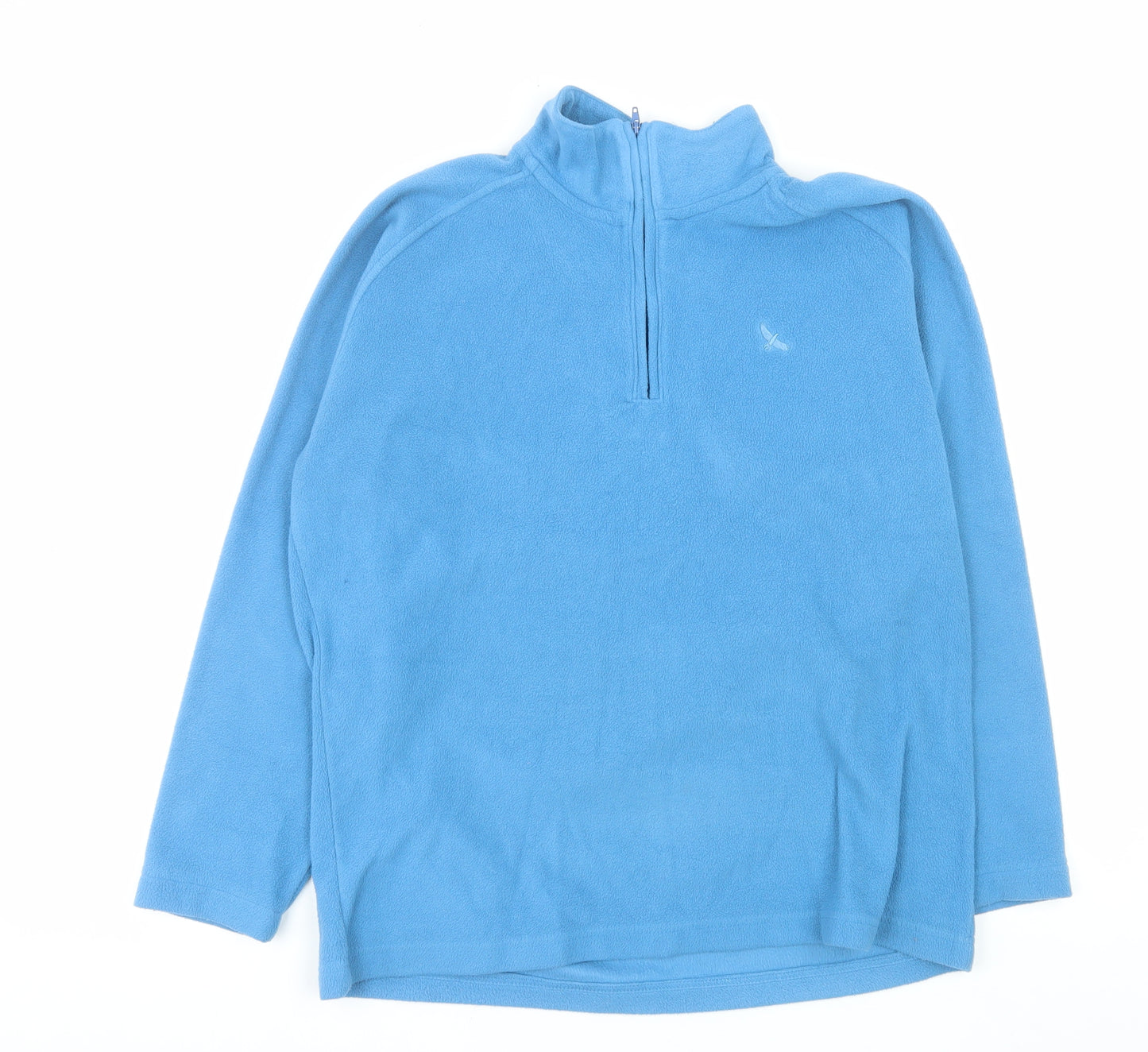 Hawkshead Women Blue Fleece 1/4 Zip Pullover Sweatshirt Size 14