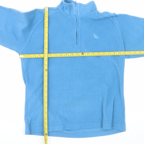 Hawkshead Women Blue Fleece 1/4 Zip Pullover Sweatshirt Size 14