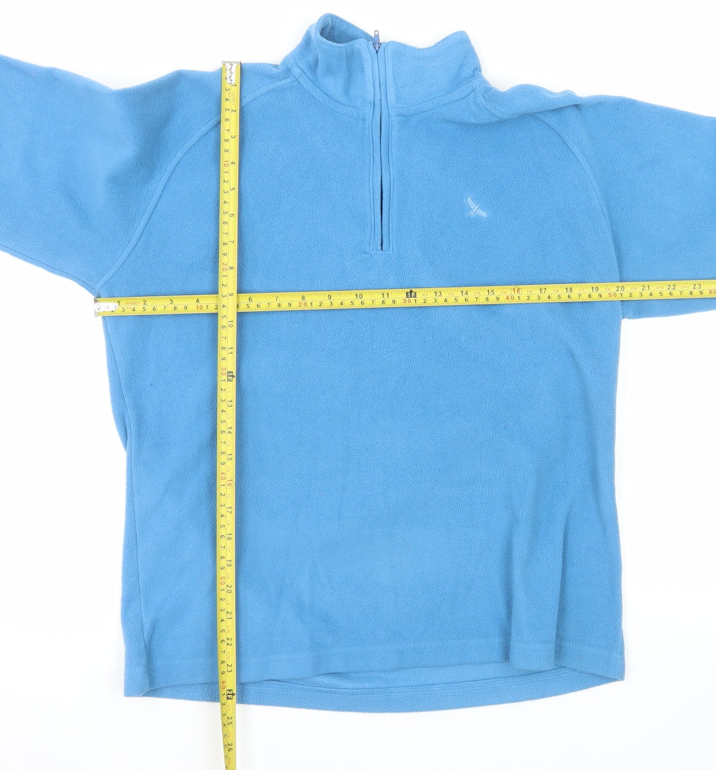 Hawkshead Women Blue Fleece 1/4 Zip Pullover Sweatshirt Size 14