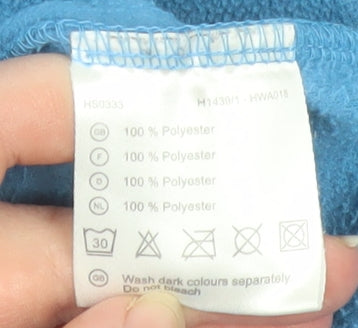 Hawkshead Women Blue Fleece 1/4 Zip Pullover Sweatshirt Size 14