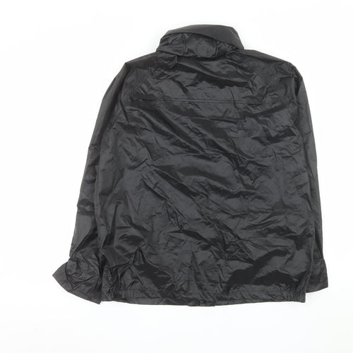 Wetplay Boys Black Waterproof Rain Coat Jacket 13 Years Polyester