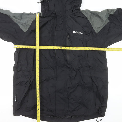 Mountain Warehouse Men’s Black L Waterproof 3-in-1 Hiking Jacket