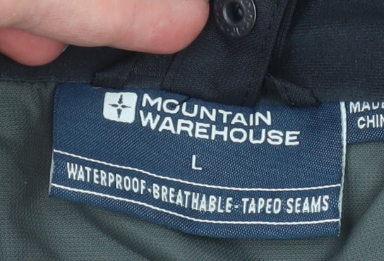 Mountain Warehouse Men’s Black L Waterproof 3-in-1 Hiking Jacket