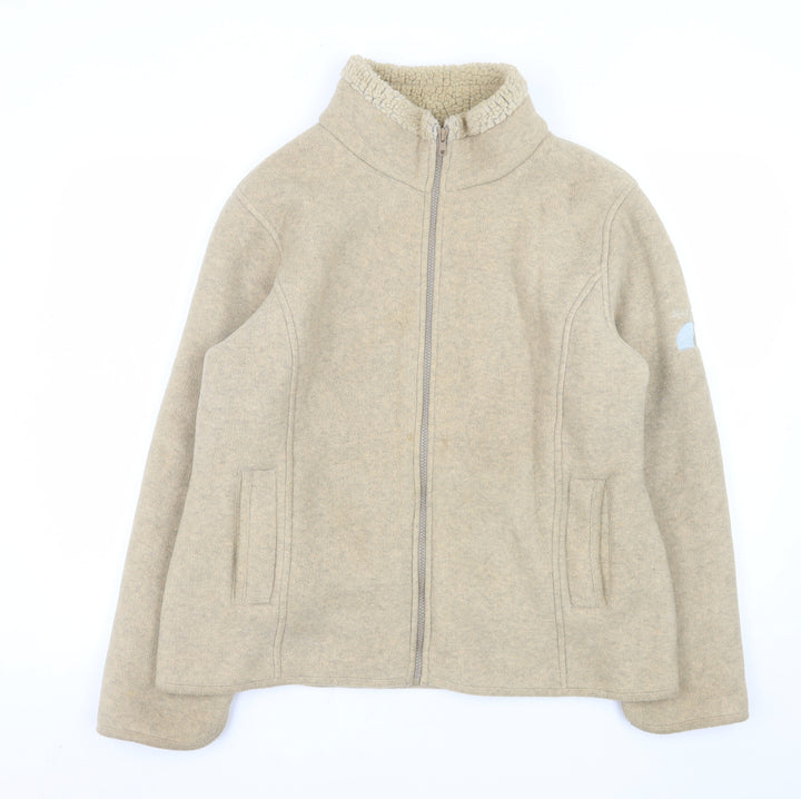 Jack Murphy Men's Beige Fleece Full Zip Outdoor Jacket Size 16