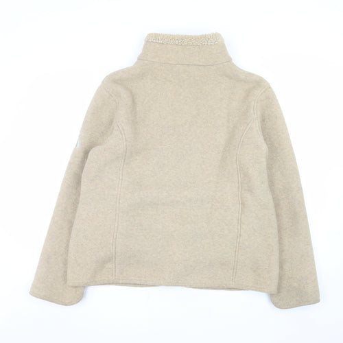 Jack Murphy Men's Beige Fleece Full Zip Outdoor Jacket Size 16