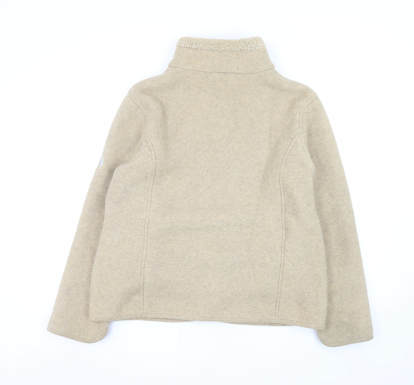 Jack Murphy Men's Beige Fleece Full Zip Outdoor Jacket Size 16