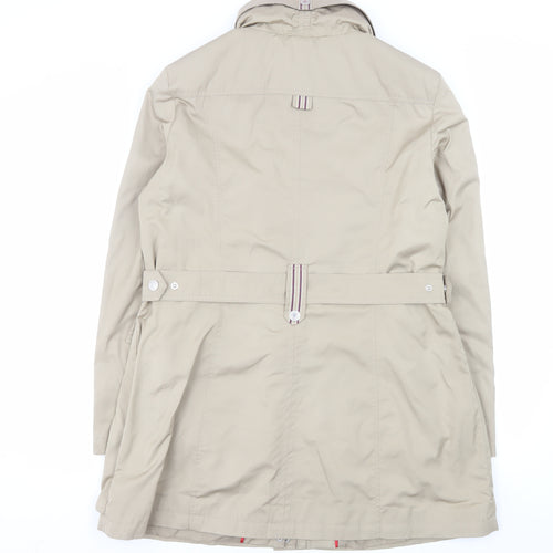 Klass Collection Women's Beige Mid-Length Rain Coat Size 16