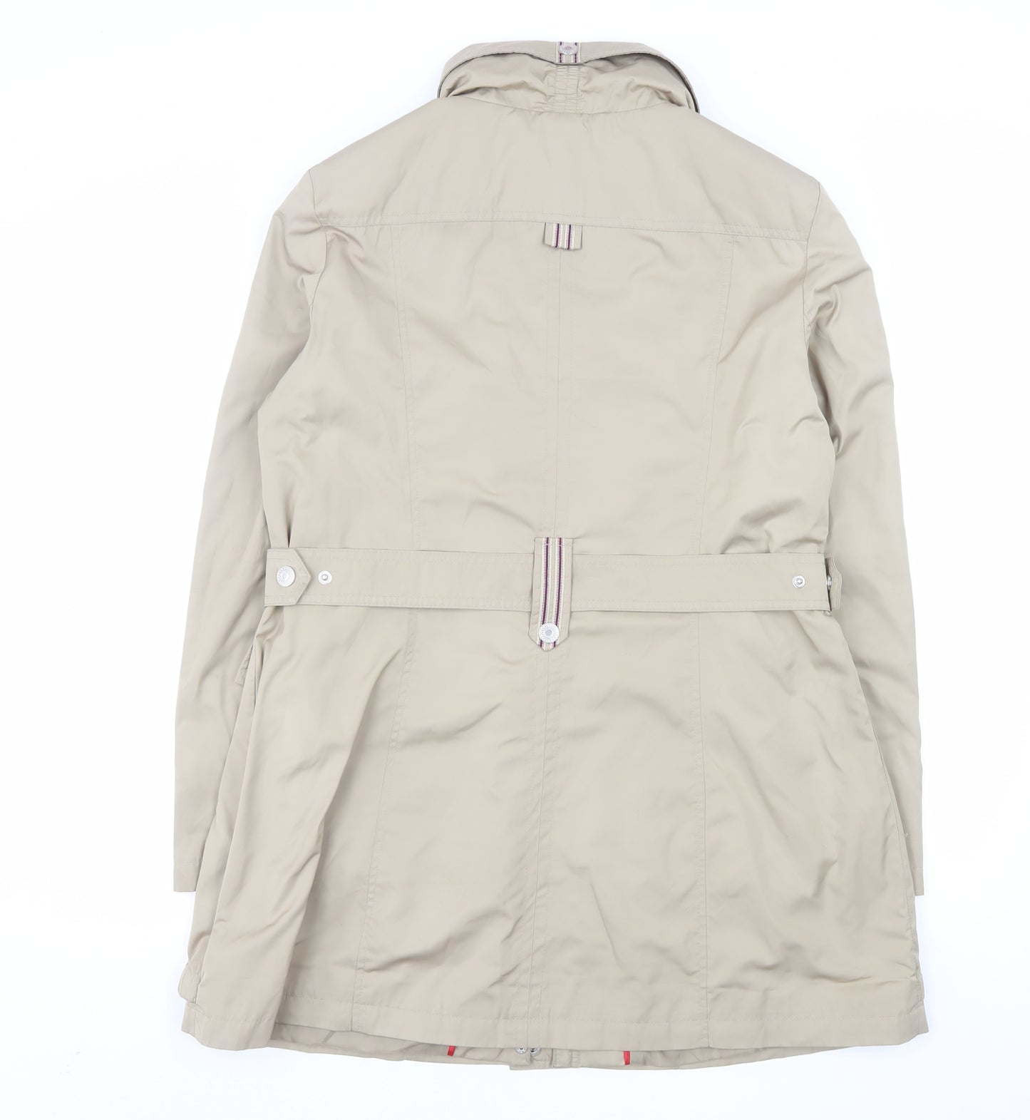 Klass Collection Women's Beige Mid-Length Rain Coat Size 16