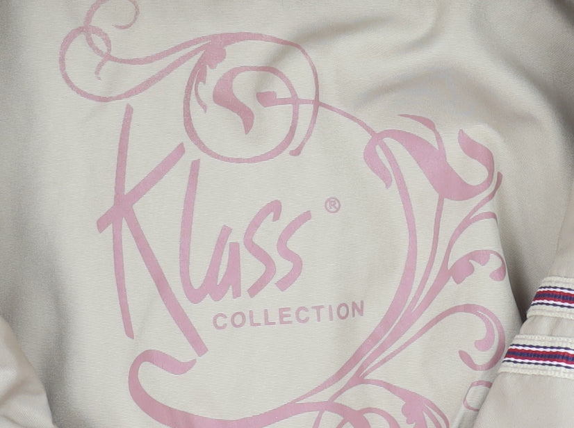 Klass Collection Women's Beige Mid-Length Rain Coat Size 16