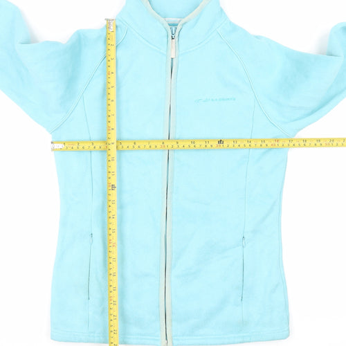 US Athletic Women's Blue Fleece Full Zip Lightweight Jacket Size 8