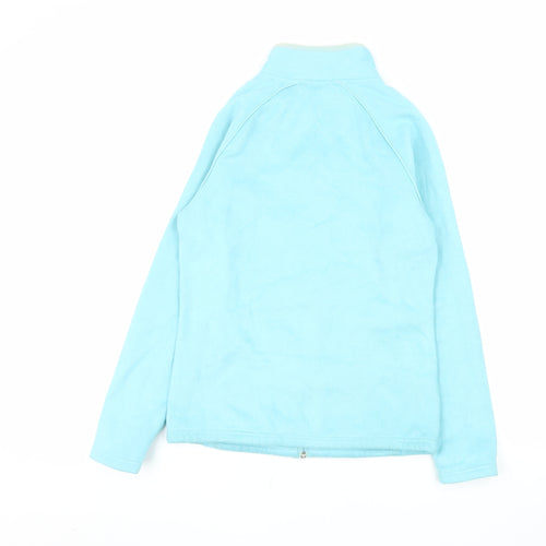 US Athletic Women's Blue Fleece Full Zip Lightweight Jacket Size 8