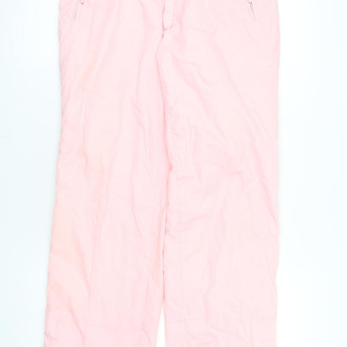C&A Women's Pink Snow Pants Size 12 Retro Winter Lined Trousers