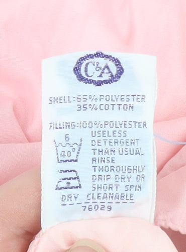 C&A Women's Pink Snow Pants Size 12 Retro Winter Lined Trousers