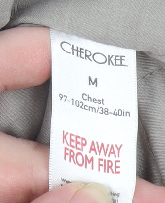 Cherokee Men's Beige Military Jacket M 38in Cotton Twill Mid-Length