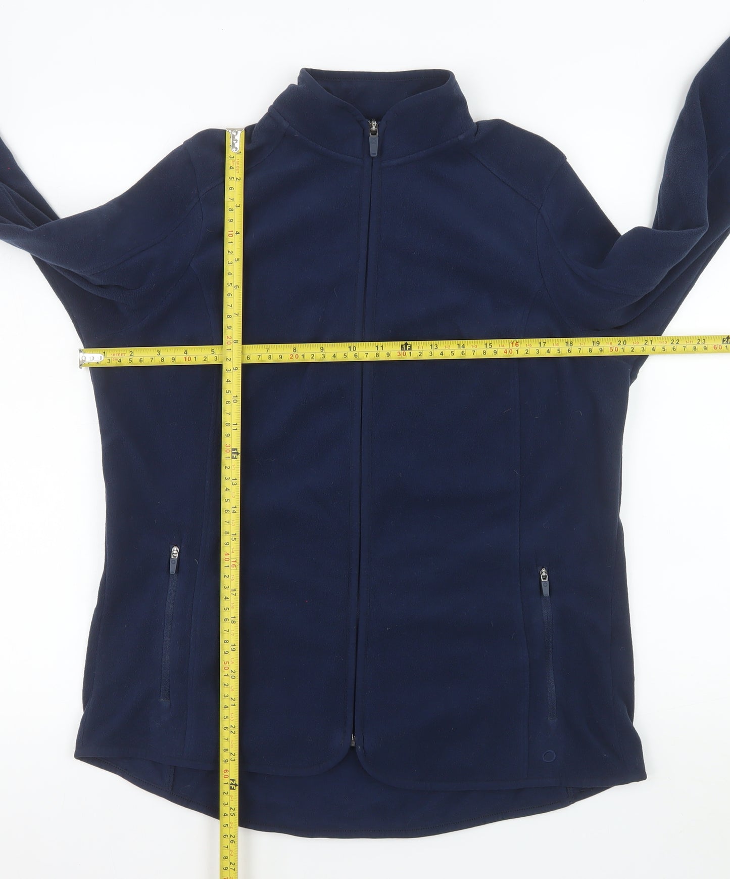 Marks and Spencer Women's Blue Fleece Full Zip Jacket Size 14