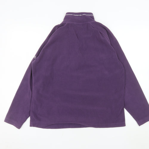 Craghoppers Women’s Purple Fleece 1/2 Zip Pullover Sweatshirt UK 14