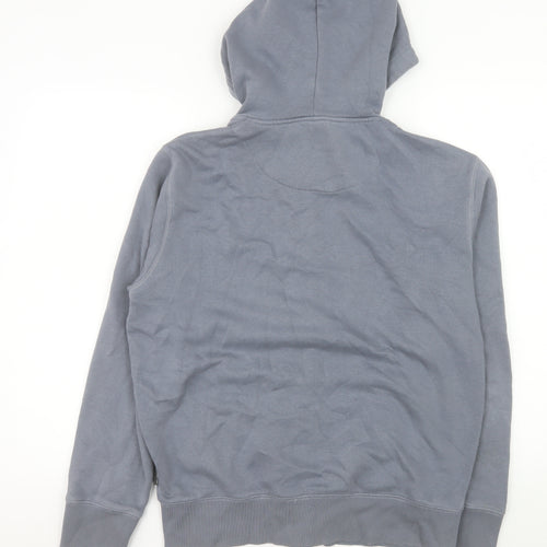 French Connection Men's Grey Full Zip Hooded Cotton Jacket M