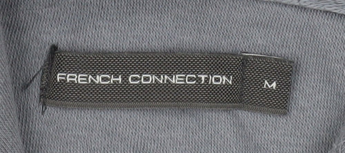 French Connection Men's Grey Full Zip Hooded Cotton Jacket M