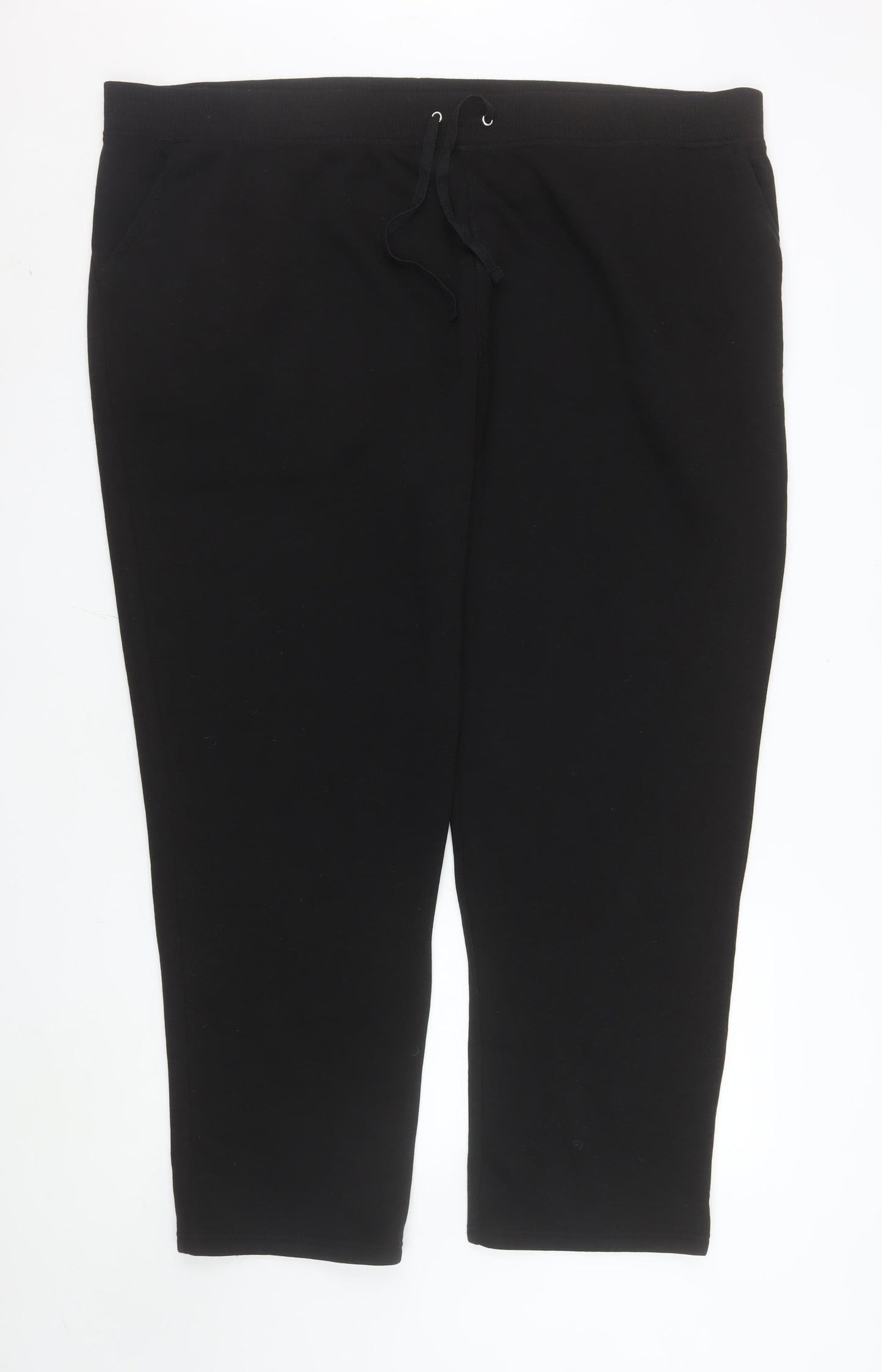 Bonmarché Womens Black Size 24 Jogger Sweatpants with Drawstring Waist