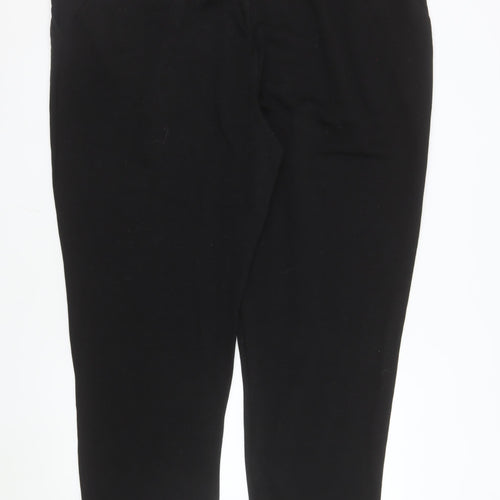 Bonmarché Womens Black Size 24 Jogger Sweatpants with Drawstring Waist