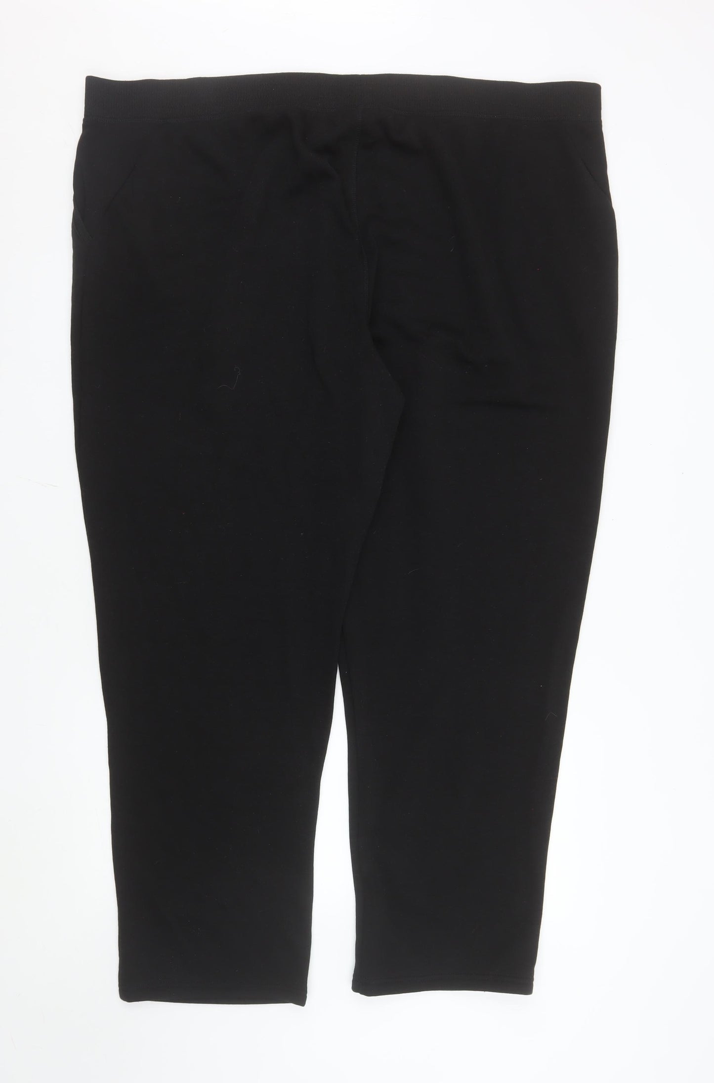 Bonmarché Womens Black Size 24 Jogger Sweatpants with Drawstring Waist