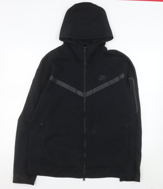 Nike Men's Black L Hooded Full Zip Softshell Jacket