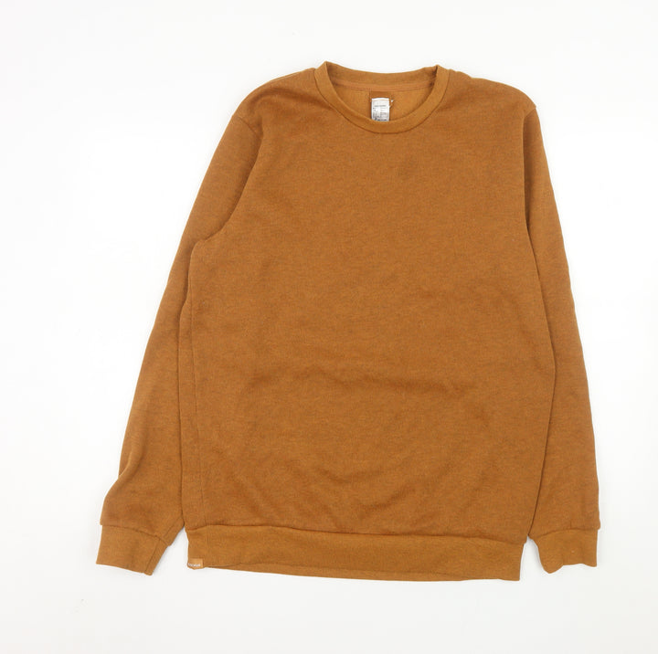 Decathlon Men's Brown Polyester Fleece Pullover Jumper XL