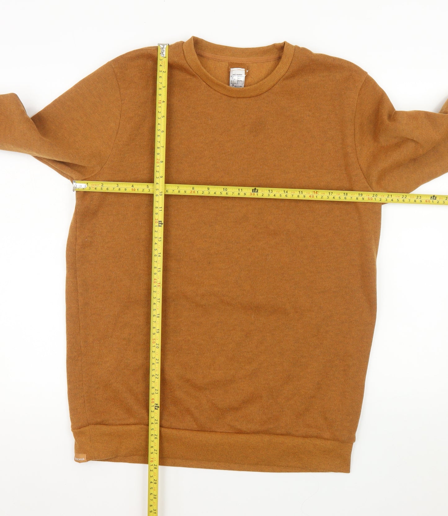 Decathlon Men's Brown Polyester Fleece Pullover Jumper XL