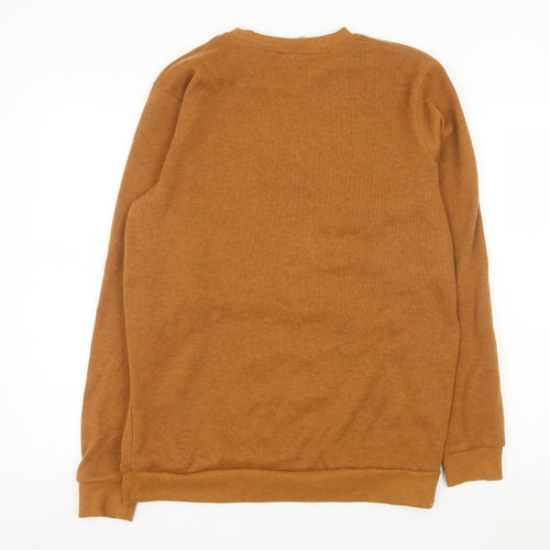 Decathlon Men's Brown Polyester Fleece Pullover Jumper XL