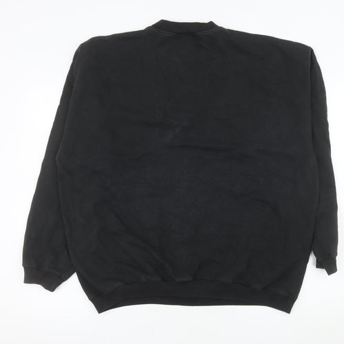 Hard Rock Cafe Men Black XL Pullover Sweatshirt Music Logo