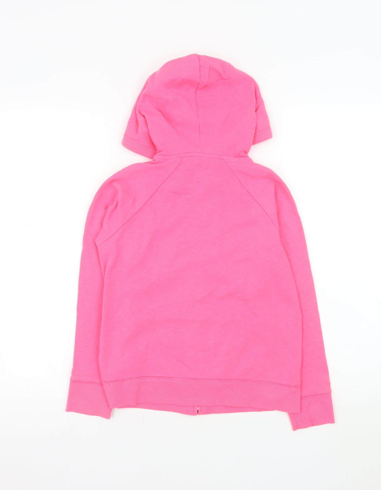 GAP Kids Girls Pink Hooded Zip Puffer Jacket Lined Size 10-11 Years