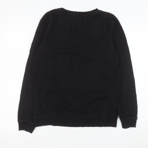 Sugarhill Boutique Girls Black Embroidered Space Sweatshirt UK 10
