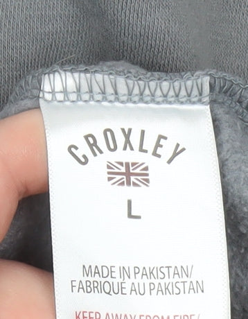 Croxley Mens Grey L Pullover Crew Neck Sweatshirt