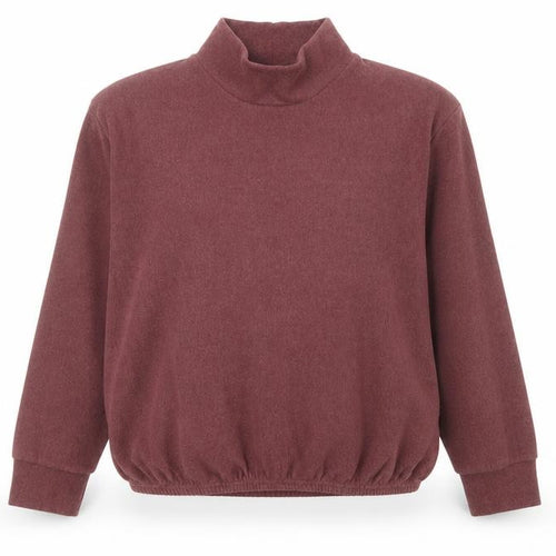 Reaktiv x Oti Mabuse Women Burgundy Pullover Sweatshirt Small High Neck
