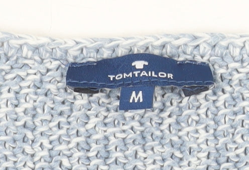 Tom Tailor Men's Blue Cotton Knit Pullover Jumper M